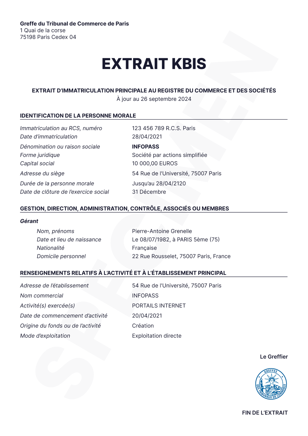 Accédez à l’extrait Kbis pour vérifier une entreprise française